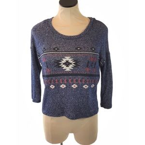 4/25 Moon Collection Anthropologie Sweater Tribal
